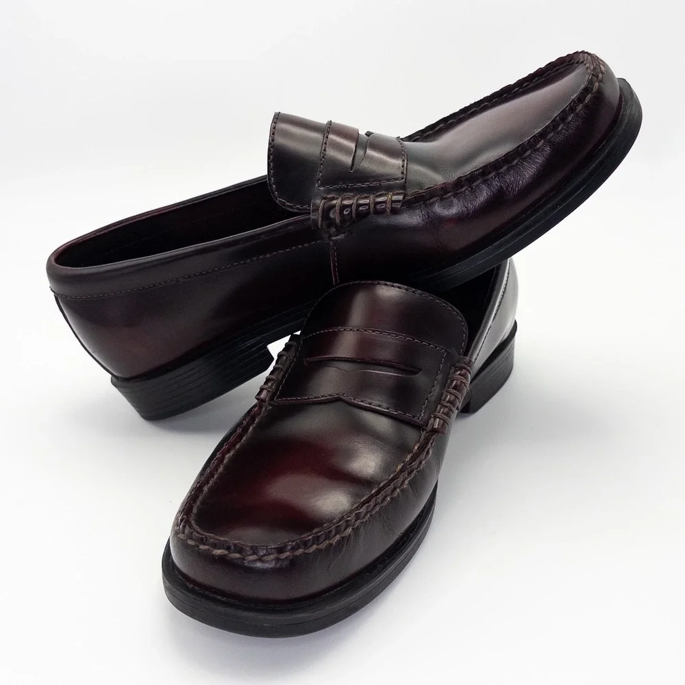 Rockport APM7438E Men's Penny Loafers Cordovan Burgundy Leather 8.5M